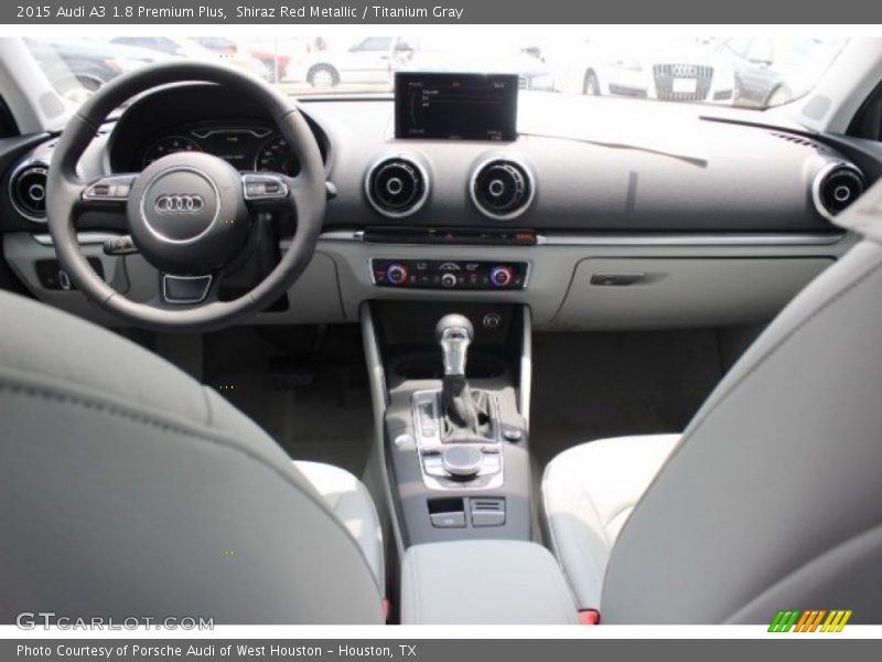 Shiraz Red Metallic / Titanium Gray 2015 Audi A3 1.8 Premium Plus