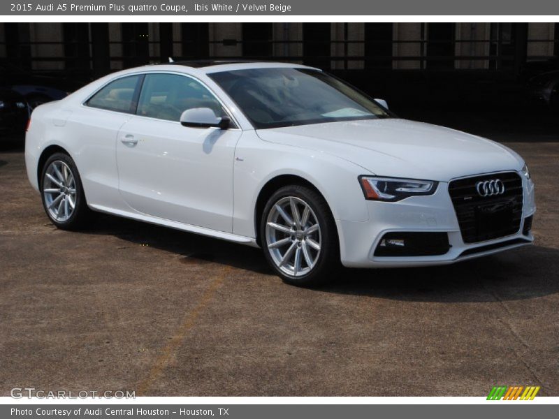 Ibis White / Velvet Beige 2015 Audi A5 Premium Plus quattro Coupe