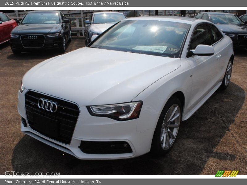 Ibis White / Velvet Beige 2015 Audi A5 Premium Plus quattro Coupe
