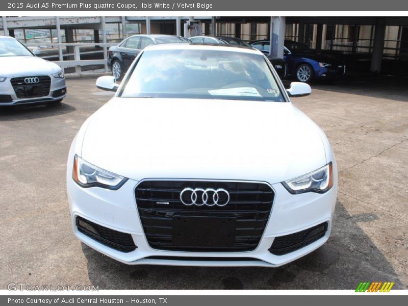 Ibis White / Velvet Beige 2015 Audi A5 Premium Plus quattro Coupe