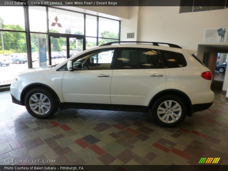 Satin White Pearl / Desert Beige 2012 Subaru Tribeca 3.6R Limited