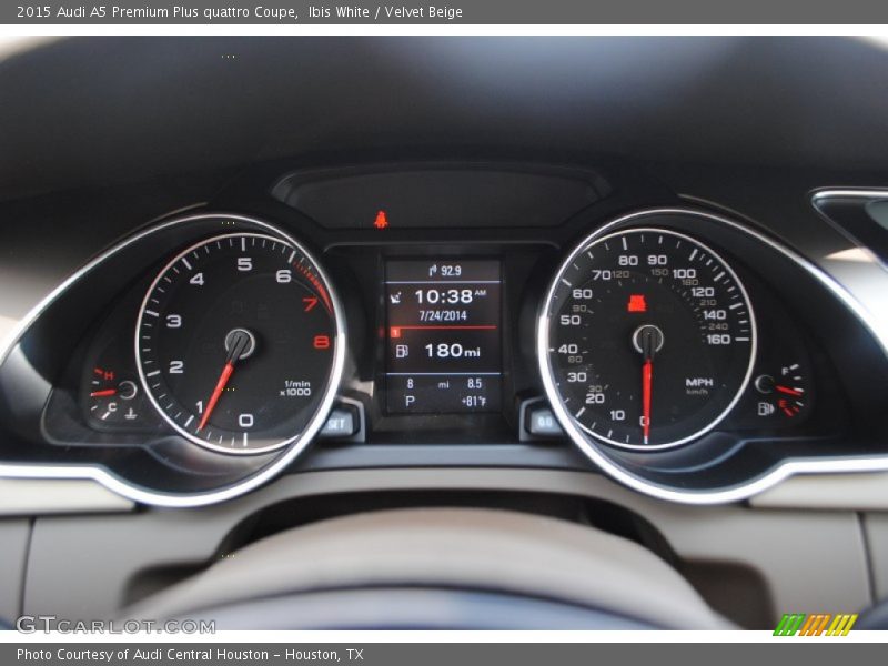Ibis White / Velvet Beige 2015 Audi A5 Premium Plus quattro Coupe