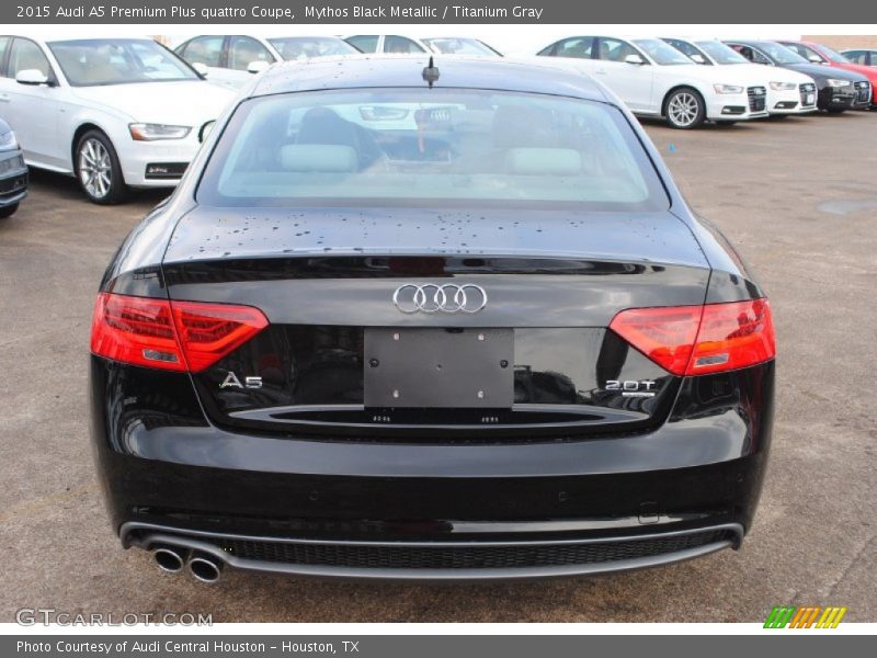 Mythos Black Metallic / Titanium Gray 2015 Audi A5 Premium Plus quattro Coupe