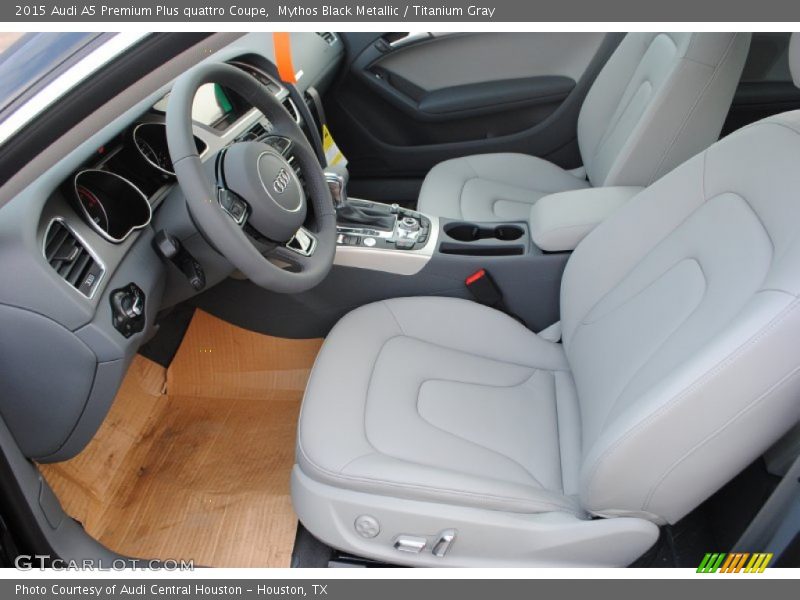 Mythos Black Metallic / Titanium Gray 2015 Audi A5 Premium Plus quattro Coupe