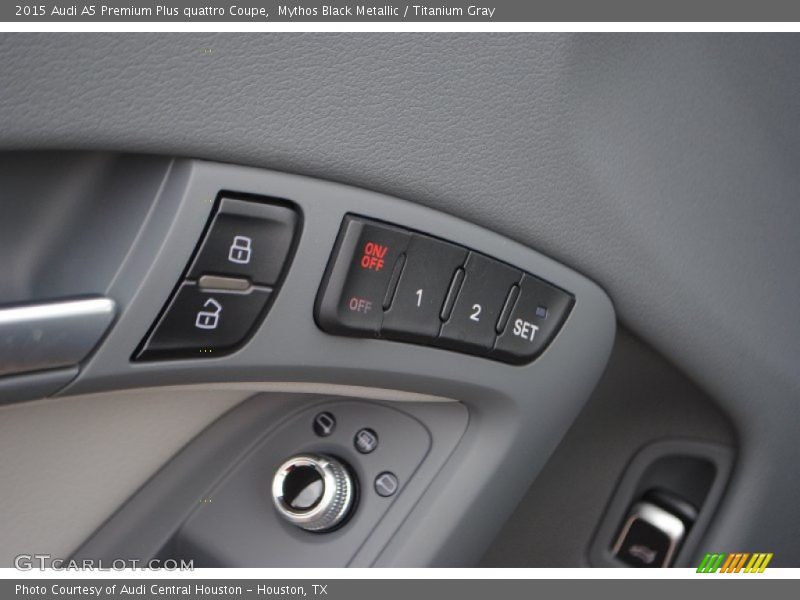 Mythos Black Metallic / Titanium Gray 2015 Audi A5 Premium Plus quattro Coupe