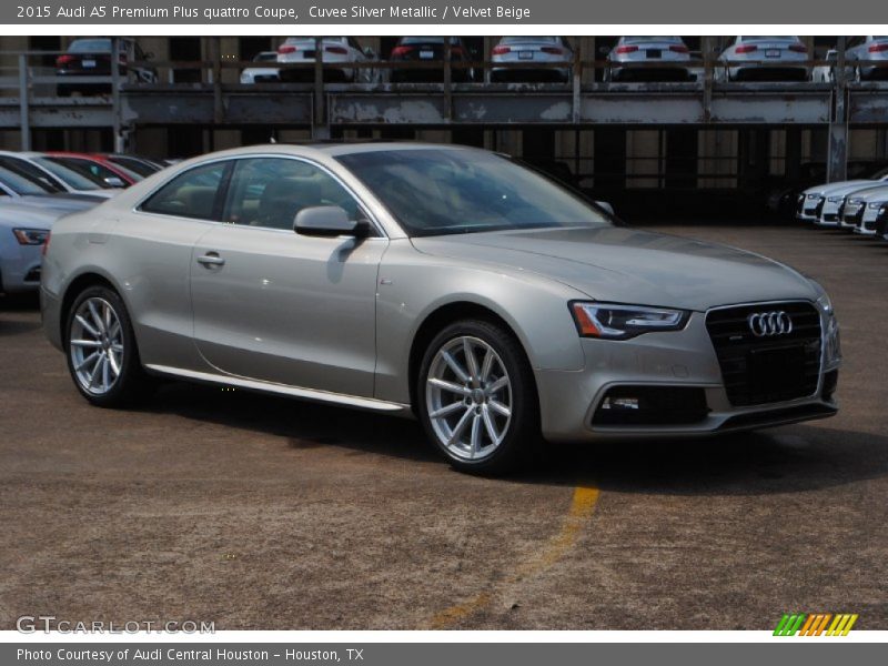 Cuvee Silver Metallic / Velvet Beige 2015 Audi A5 Premium Plus quattro Coupe