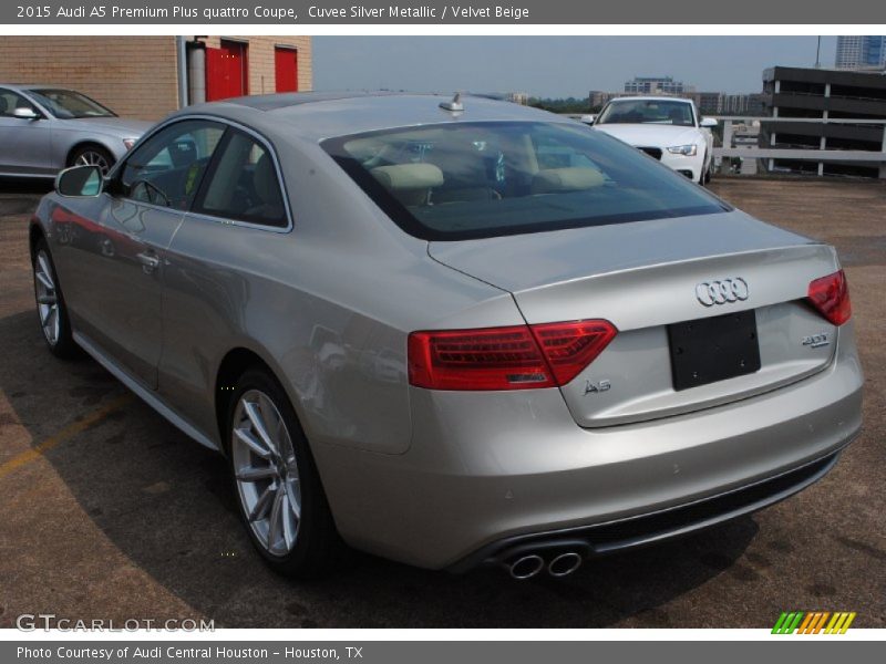 Cuvee Silver Metallic / Velvet Beige 2015 Audi A5 Premium Plus quattro Coupe