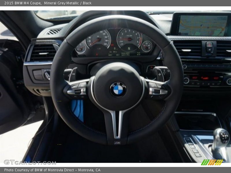 Mineral Grey Metallic / Black 2015 BMW M4 Coupe