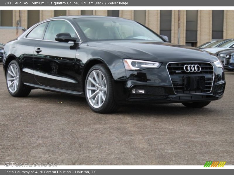 Brilliant Black / Velvet Beige 2015 Audi A5 Premium Plus quattro Coupe