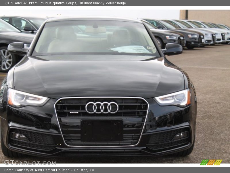 Brilliant Black / Velvet Beige 2015 Audi A5 Premium Plus quattro Coupe