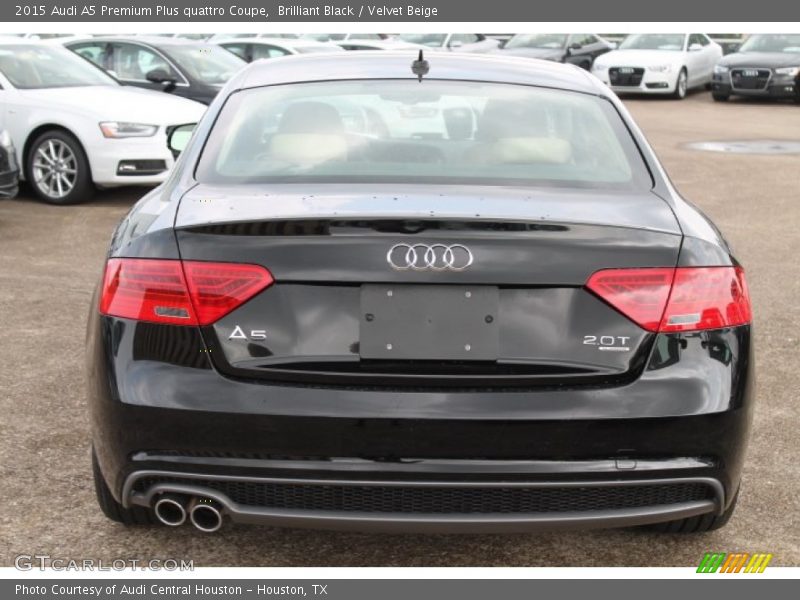 Brilliant Black / Velvet Beige 2015 Audi A5 Premium Plus quattro Coupe