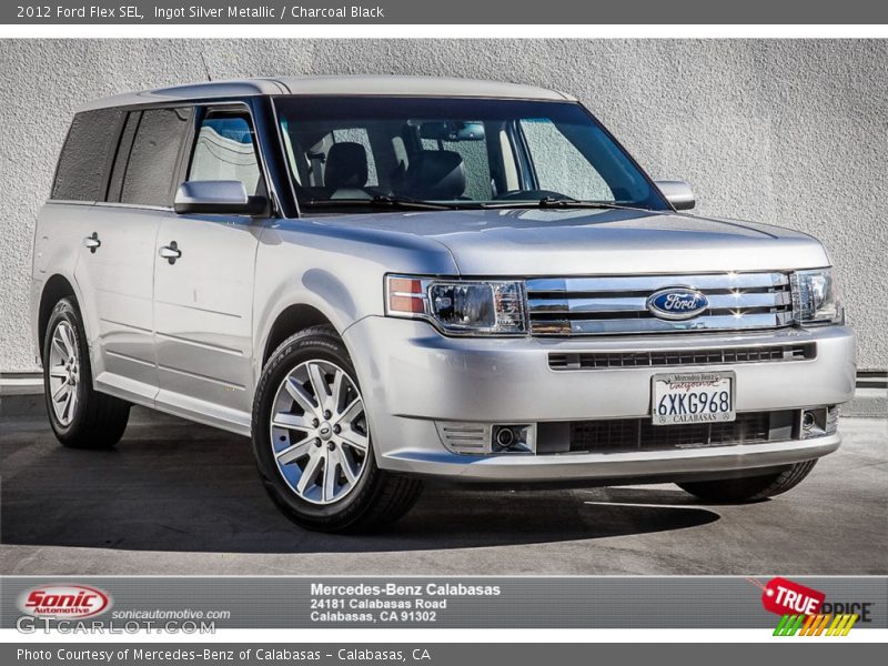 Ingot Silver Metallic / Charcoal Black 2012 Ford Flex SEL