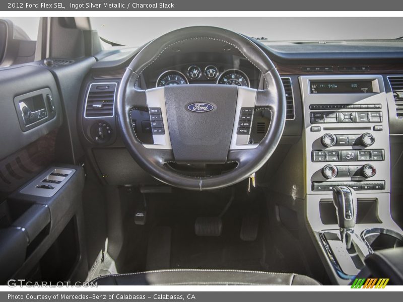 Ingot Silver Metallic / Charcoal Black 2012 Ford Flex SEL