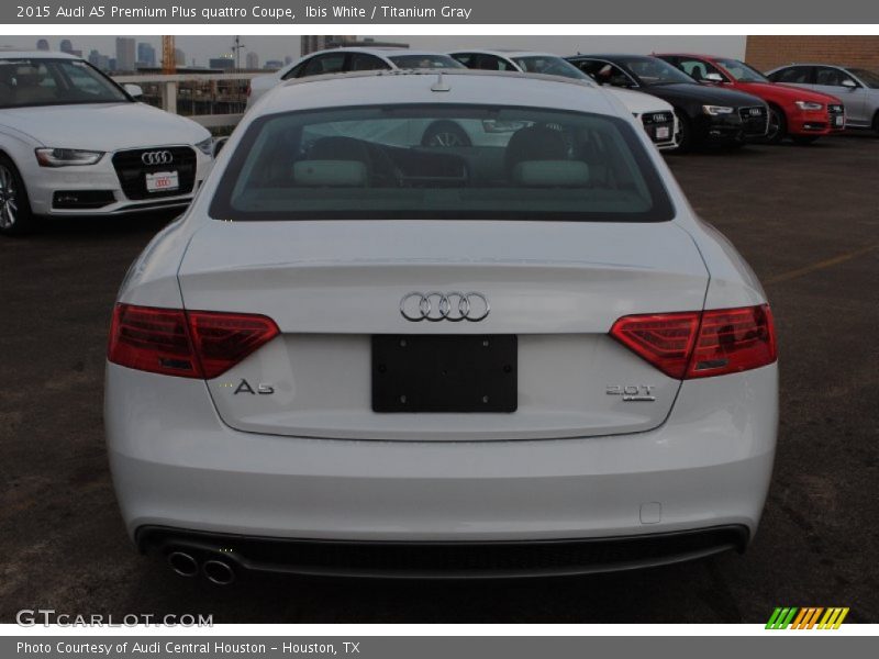 Ibis White / Titanium Gray 2015 Audi A5 Premium Plus quattro Coupe