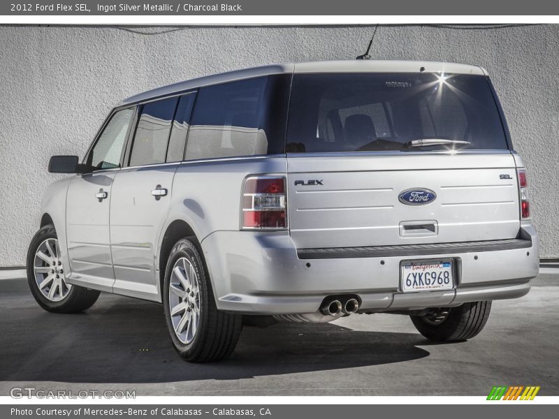 Ingot Silver Metallic / Charcoal Black 2012 Ford Flex SEL