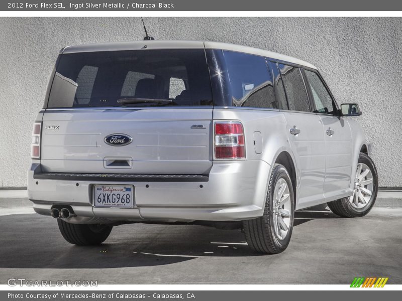 Ingot Silver Metallic / Charcoal Black 2012 Ford Flex SEL