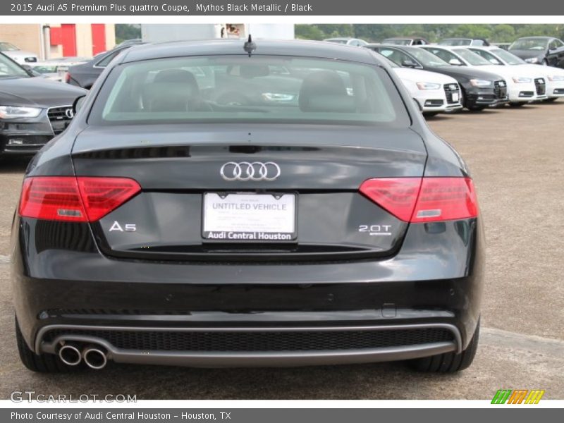 Mythos Black Metallic / Black 2015 Audi A5 Premium Plus quattro Coupe