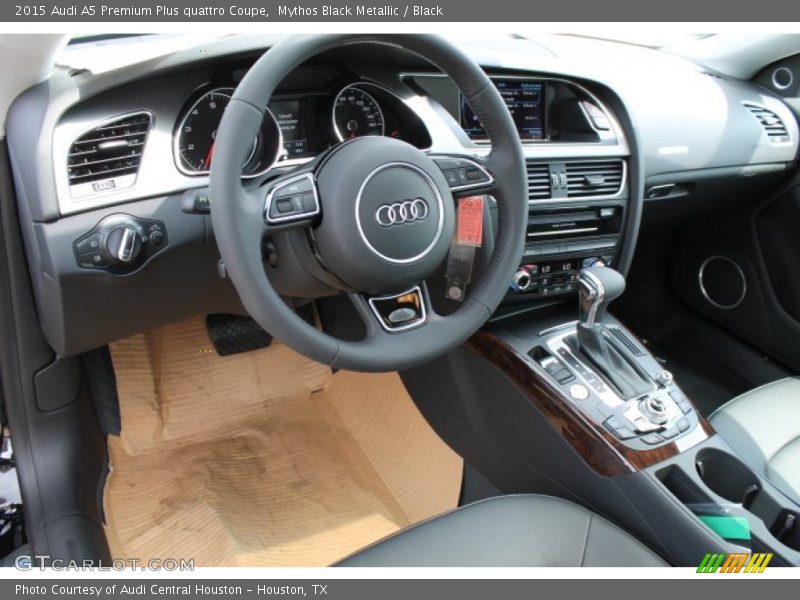 Mythos Black Metallic / Black 2015 Audi A5 Premium Plus quattro Coupe