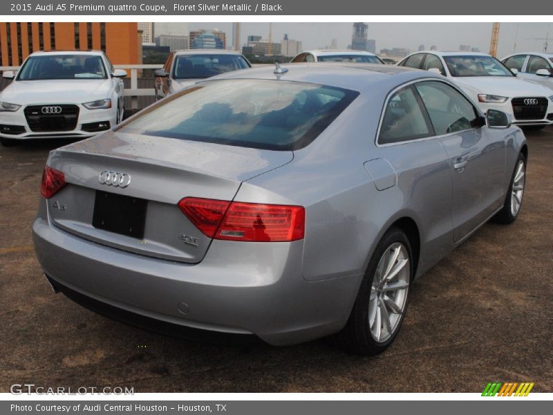 Floret Silver Metallic / Black 2015 Audi A5 Premium quattro Coupe