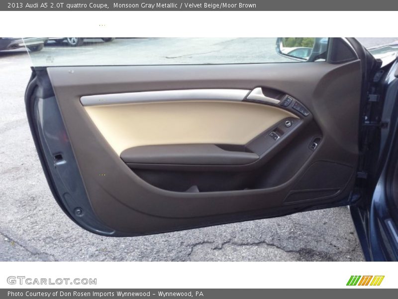 Monsoon Gray Metallic / Velvet Beige/Moor Brown 2013 Audi A5 2.0T quattro Coupe