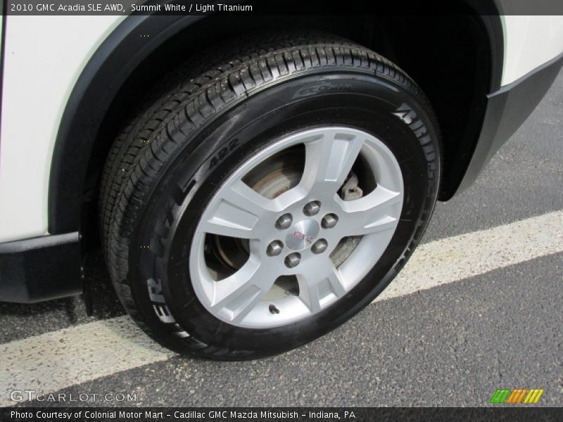 Summit White / Light Titanium 2010 GMC Acadia SLE AWD
