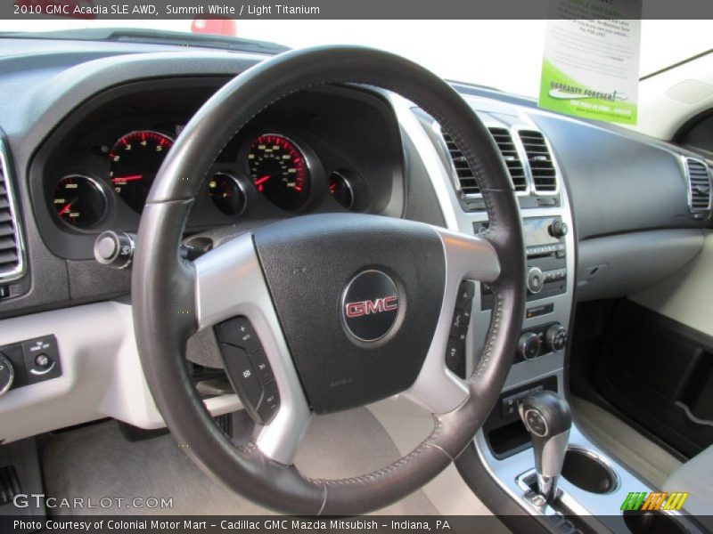 Summit White / Light Titanium 2010 GMC Acadia SLE AWD