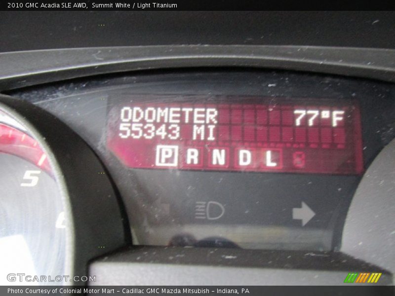 Summit White / Light Titanium 2010 GMC Acadia SLE AWD