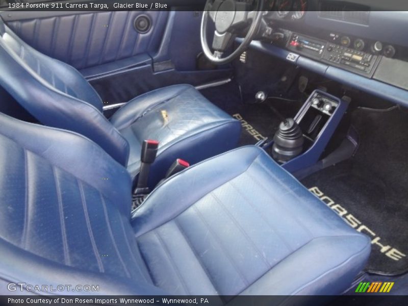  1984 911 Carrera Targa Blue Interior