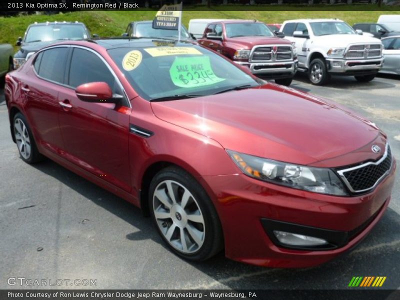 Remington Red / Black 2013 Kia Optima SX