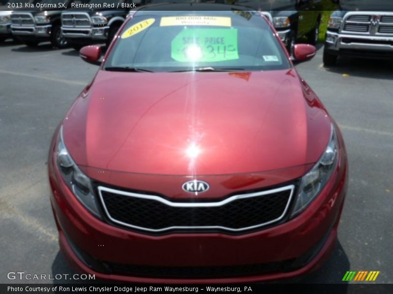Remington Red / Black 2013 Kia Optima SX