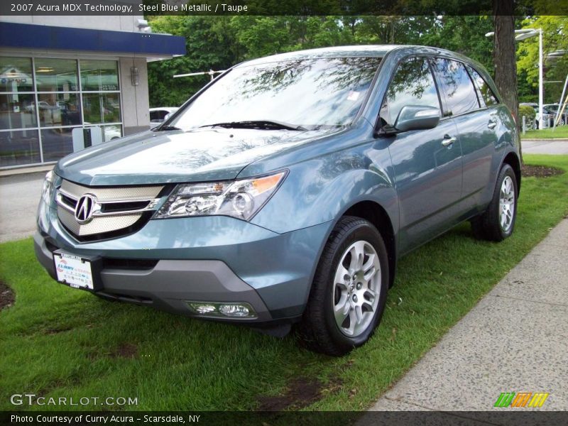 Steel Blue Metallic / Taupe 2007 Acura MDX Technology