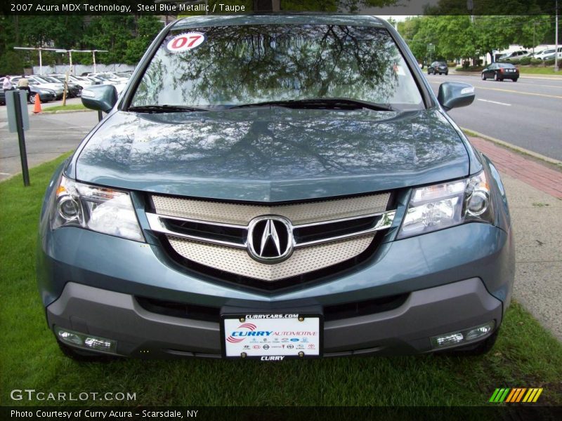 Steel Blue Metallic / Taupe 2007 Acura MDX Technology