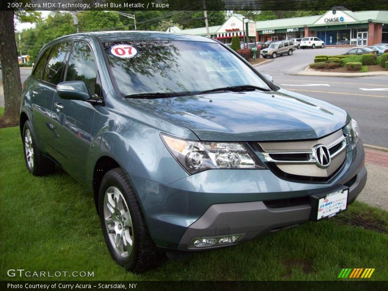 Steel Blue Metallic / Taupe 2007 Acura MDX Technology