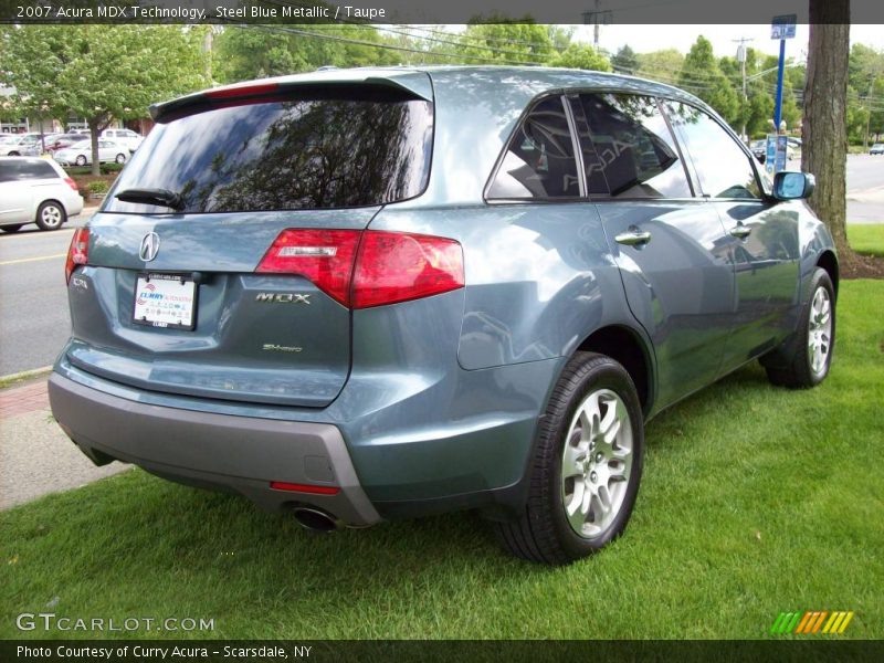 Steel Blue Metallic / Taupe 2007 Acura MDX Technology
