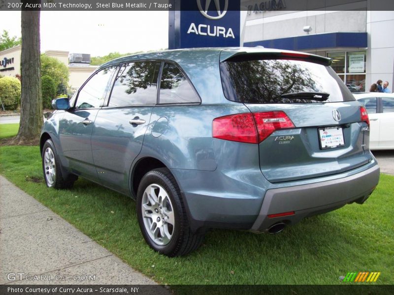 Steel Blue Metallic / Taupe 2007 Acura MDX Technology