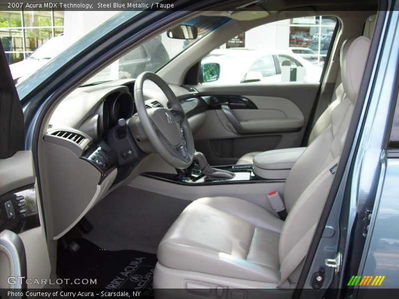 Steel Blue Metallic / Taupe 2007 Acura MDX Technology
