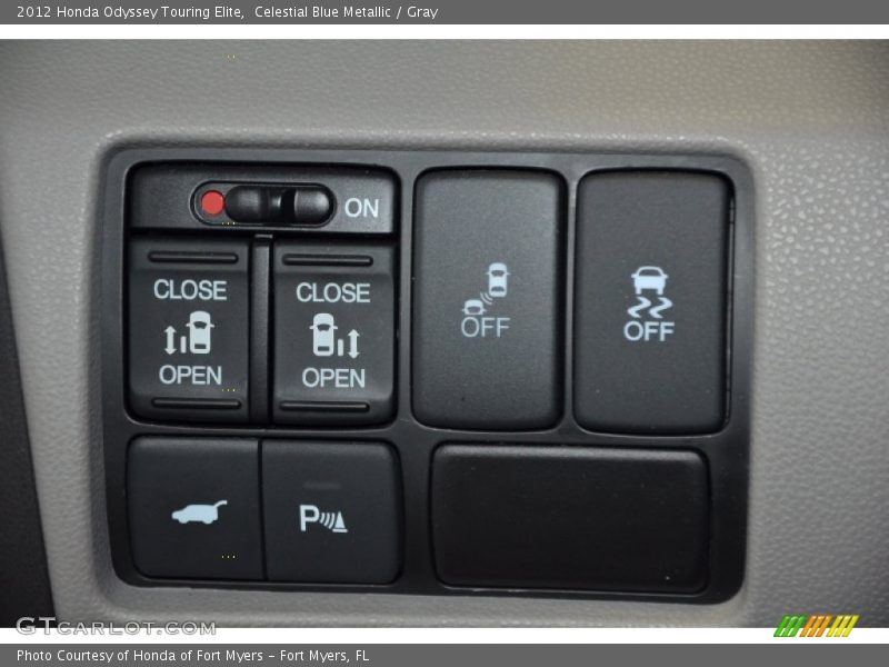 Celestial Blue Metallic / Gray 2012 Honda Odyssey Touring Elite
