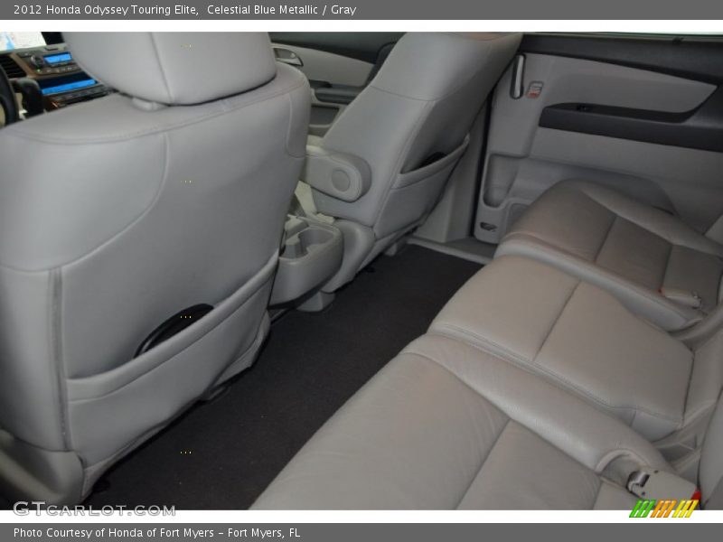 Celestial Blue Metallic / Gray 2012 Honda Odyssey Touring Elite