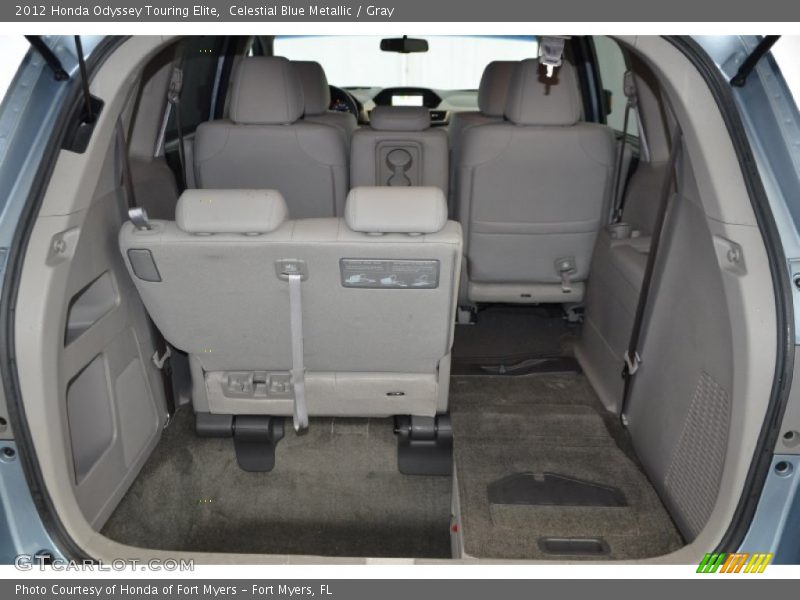 Celestial Blue Metallic / Gray 2012 Honda Odyssey Touring Elite