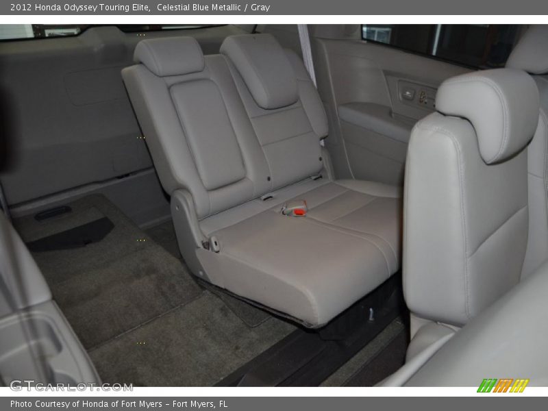 Celestial Blue Metallic / Gray 2012 Honda Odyssey Touring Elite