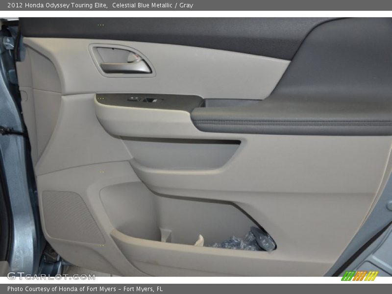 Celestial Blue Metallic / Gray 2012 Honda Odyssey Touring Elite