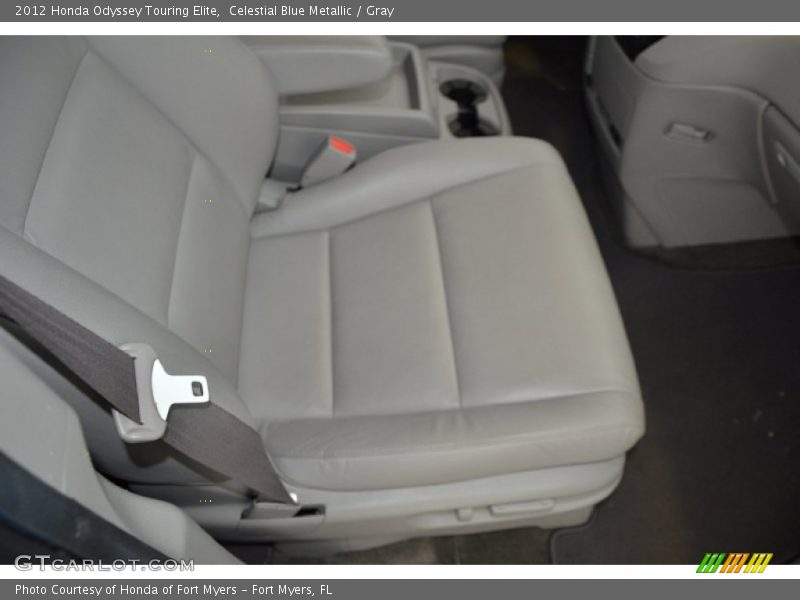 Celestial Blue Metallic / Gray 2012 Honda Odyssey Touring Elite