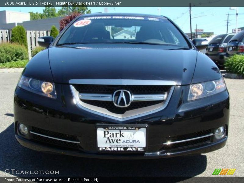 Nighthawk Black Pearl / Ebony/Silver 2008 Acura TL 3.5 Type-S