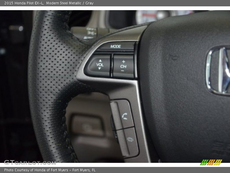 Modern Steel Metallic / Gray 2015 Honda Pilot EX-L
