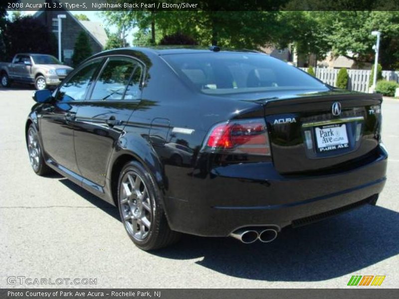 Nighthawk Black Pearl / Ebony/Silver 2008 Acura TL 3.5 Type-S