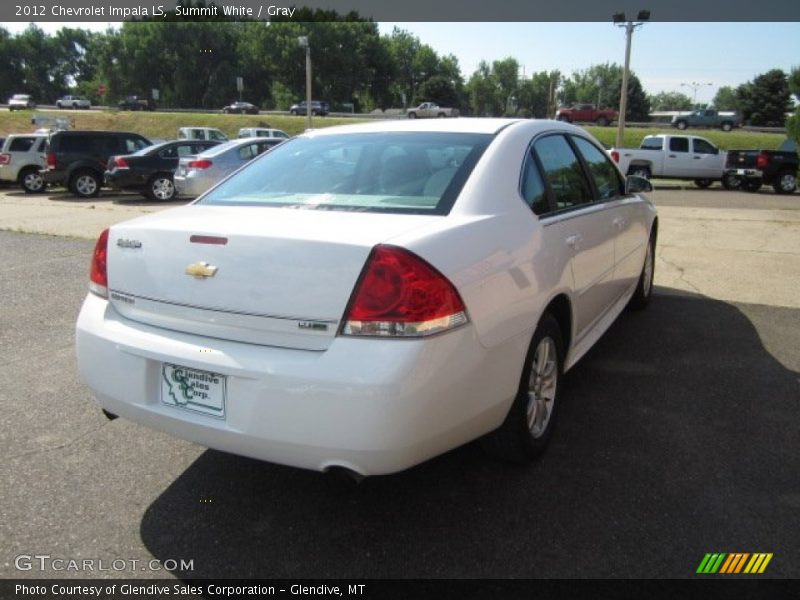 Summit White / Gray 2012 Chevrolet Impala LS
