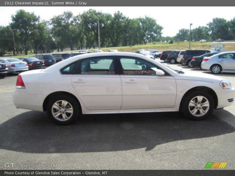 Summit White / Gray 2012 Chevrolet Impala LS