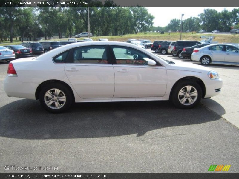 Summit White / Gray 2012 Chevrolet Impala LS