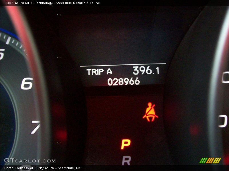 Steel Blue Metallic / Taupe 2007 Acura MDX Technology
