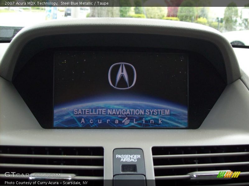 Steel Blue Metallic / Taupe 2007 Acura MDX Technology